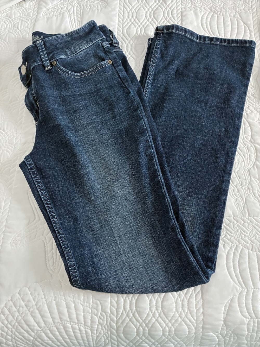 Wrangler Dark Wash Boot Cut Jeans